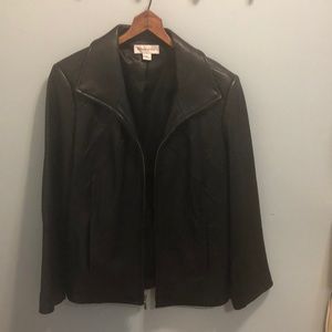 Women’s Black leather jacket
